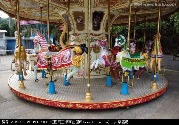 小型儿童转马